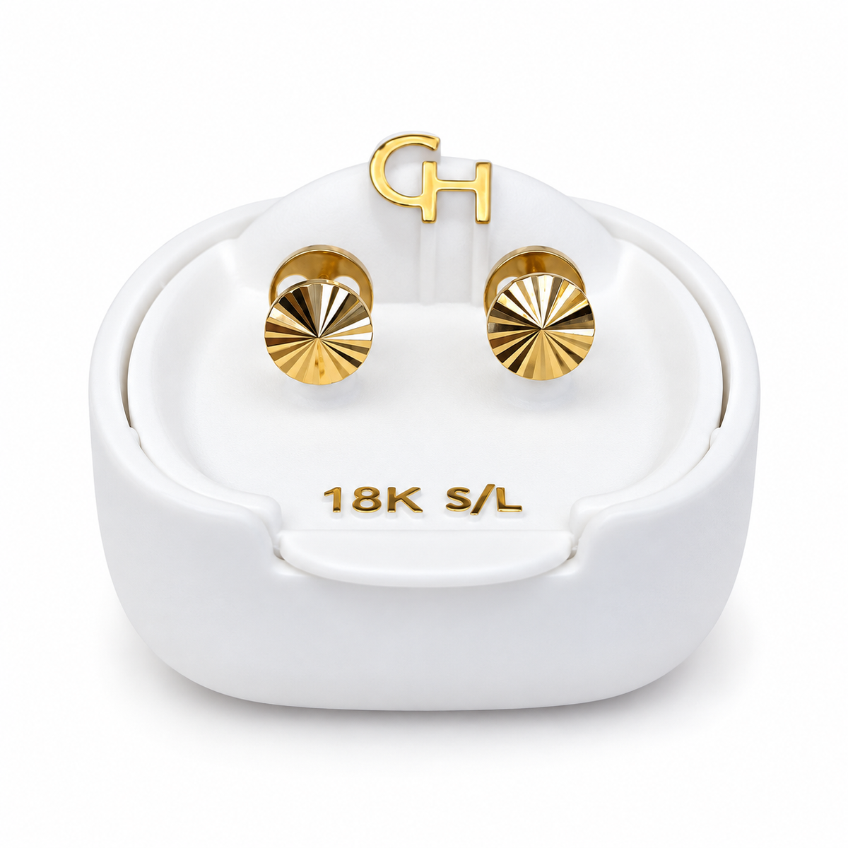 Abridores Facetados Oro con Tic Laminado - Cajita Blanca