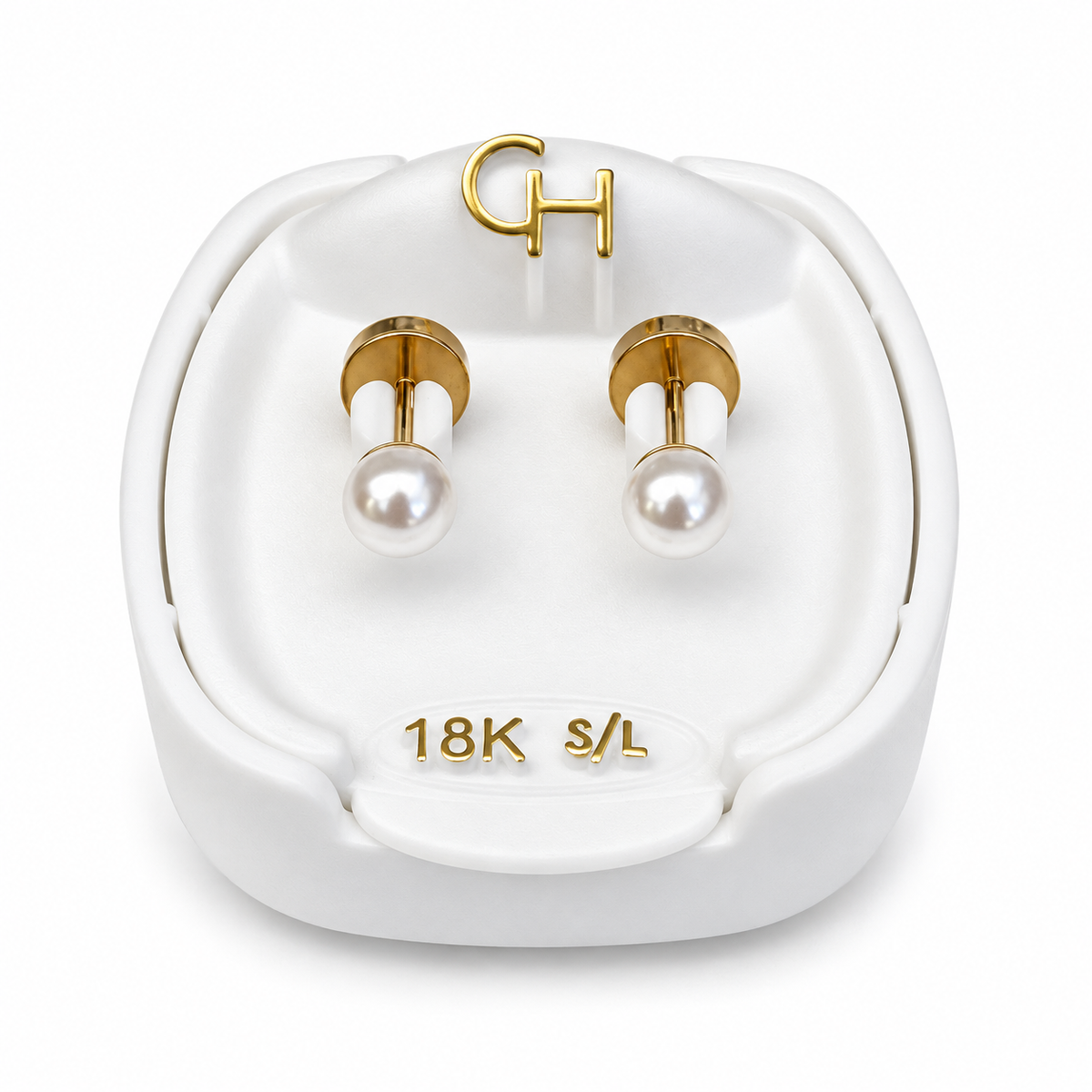 Abridores Perlitas Oro con Tic Laminado - Cajita Blanca