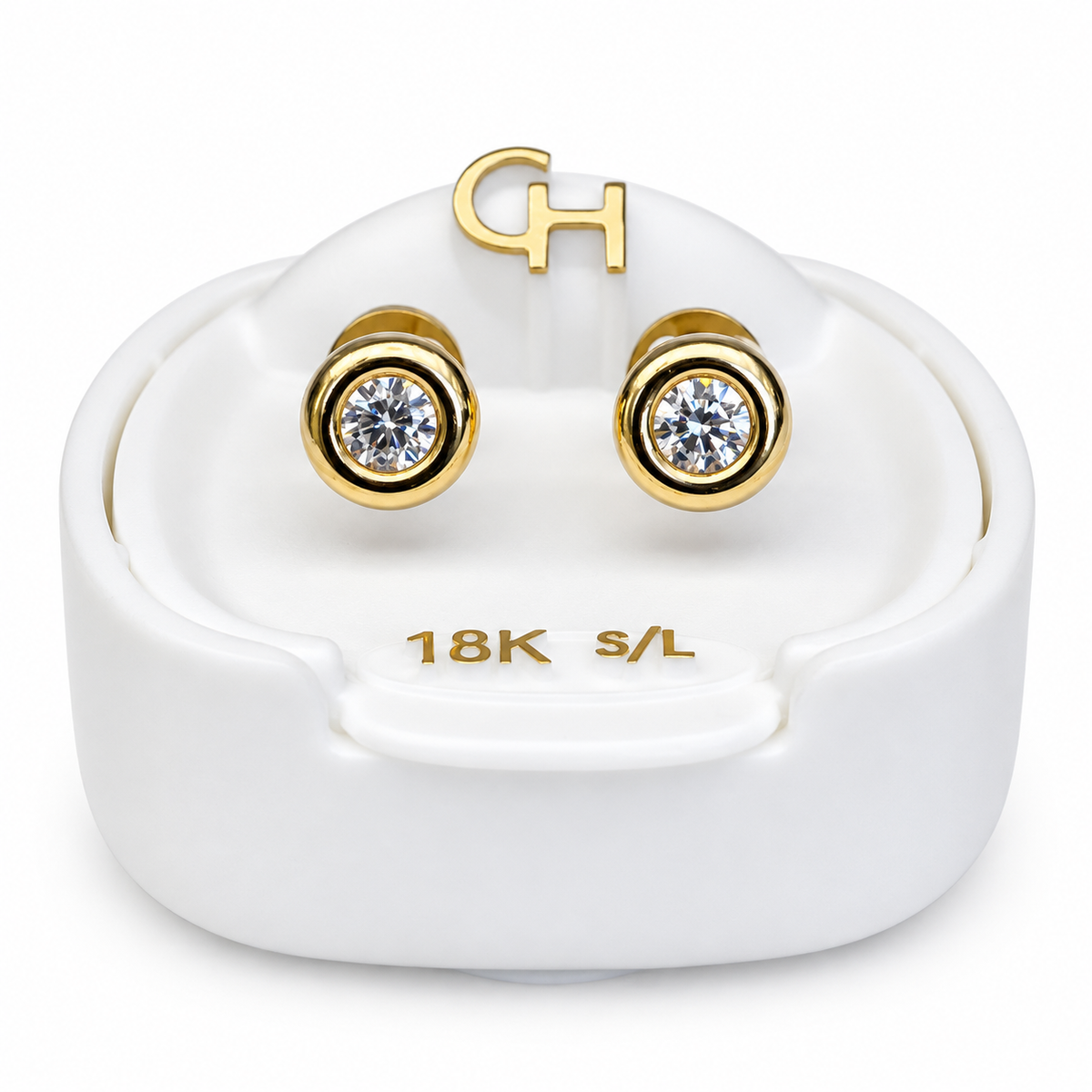 Abridor Donut Cubic Oro con Tic Laminado - Cajita Blanca