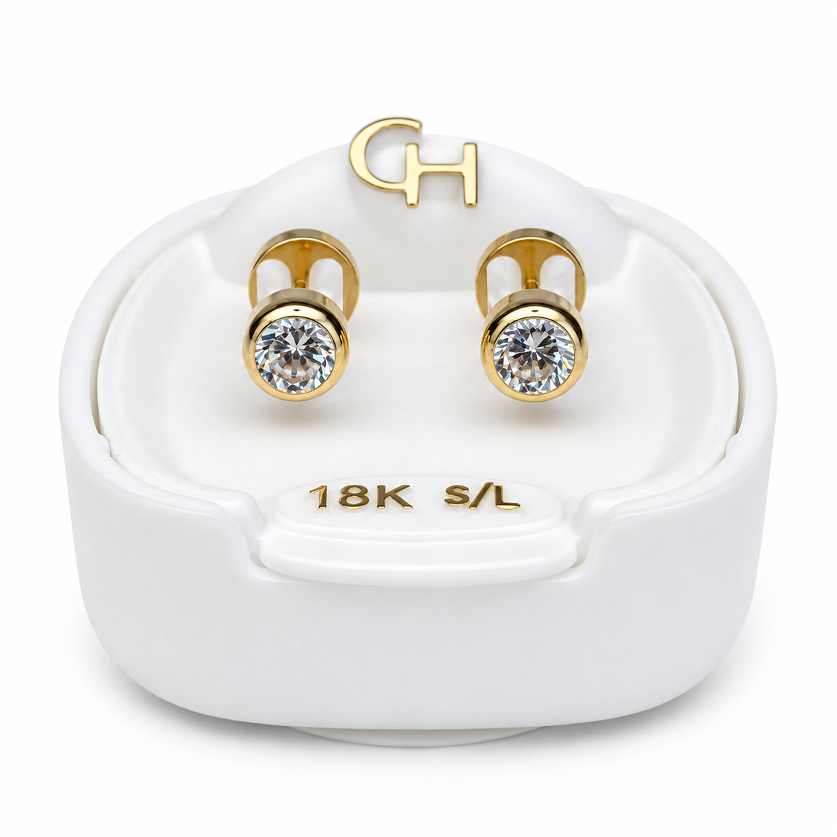 Abridor Tubo Cubic Oro con Tic Laminado - Cajita Blanca
